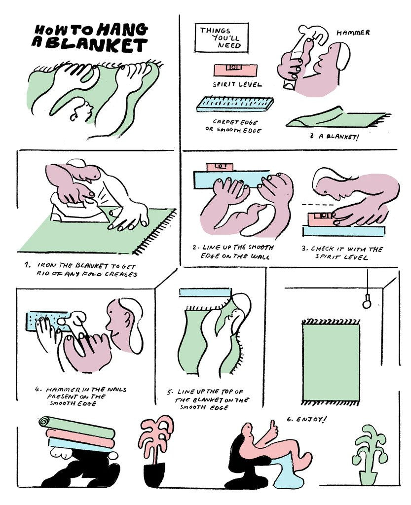 Slowdown Studio How to hang a blanket Journey East