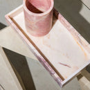Stoned Pink Rectangular Tray - Journey East