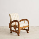 Art Deco Armchair Off-White - Journey East