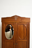 Art Deco Cabinet With Oval Mirror - Journey East