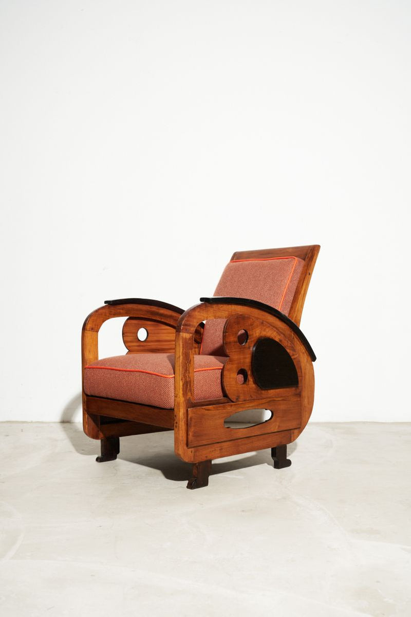 Art Deco Armchair - Terracotta - Journey East