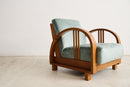Art Deco Armchair Dusty Teal - Journey East