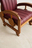 Art Deco Armchair Brown - Journey East
