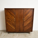 Retro Wardrobe with Marquetry - Journey East