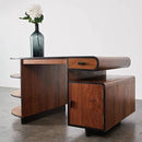 Art Deco Curved Partners' Desk - Journey East