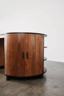 Art Deco Curved Partners' Desk - Journey East