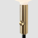 Tala Poise Adjustable Floor Lamp in Brass with Sphere V Bulb - Journey East
