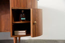 Vintage Curved Desk with Rack - Journey East