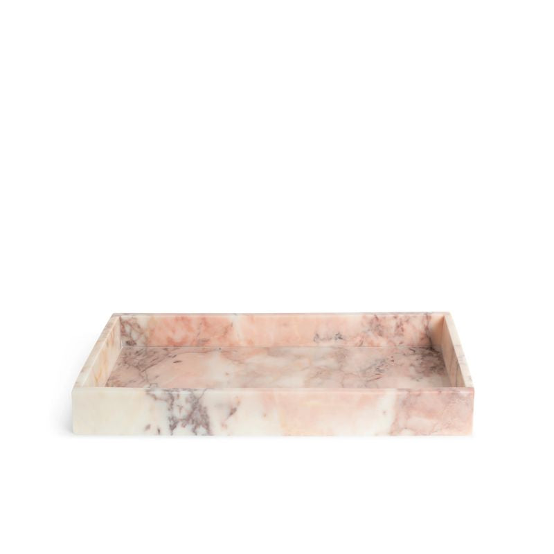 Stoned Pink Rectangular Tray - Journey East