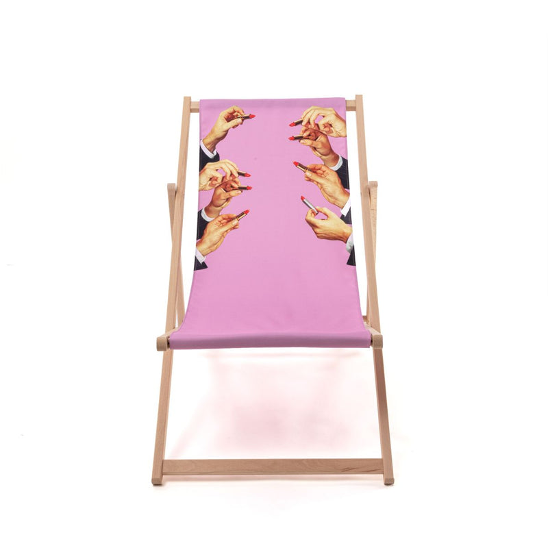 Seletti Deck Chair Lipstick Pink - Journey East