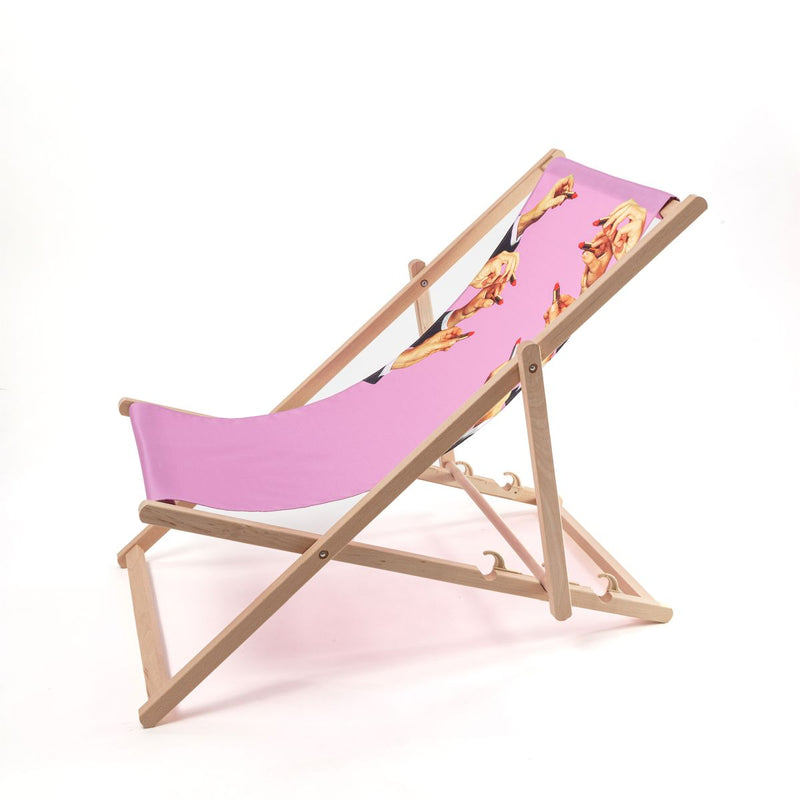 Seletti Deck Chair Lipstick Pink - Journey East