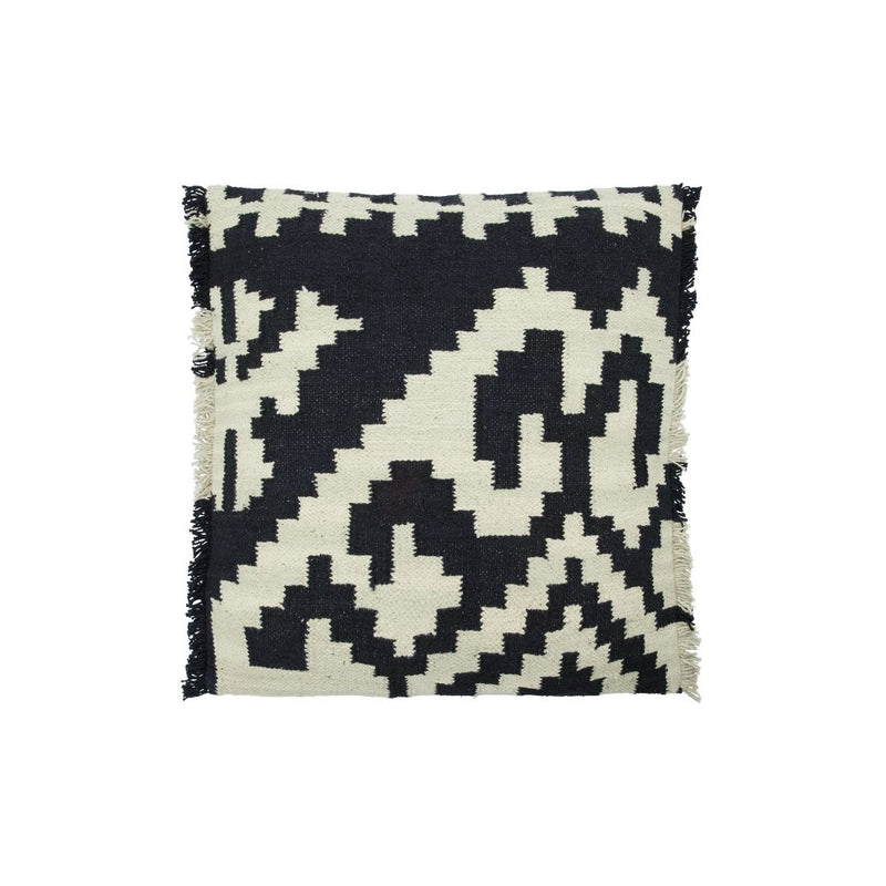 House Doctor Wulo Black/Off-White Cushion