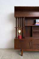 Midcentury Modern Shelf with Scalloped Edge