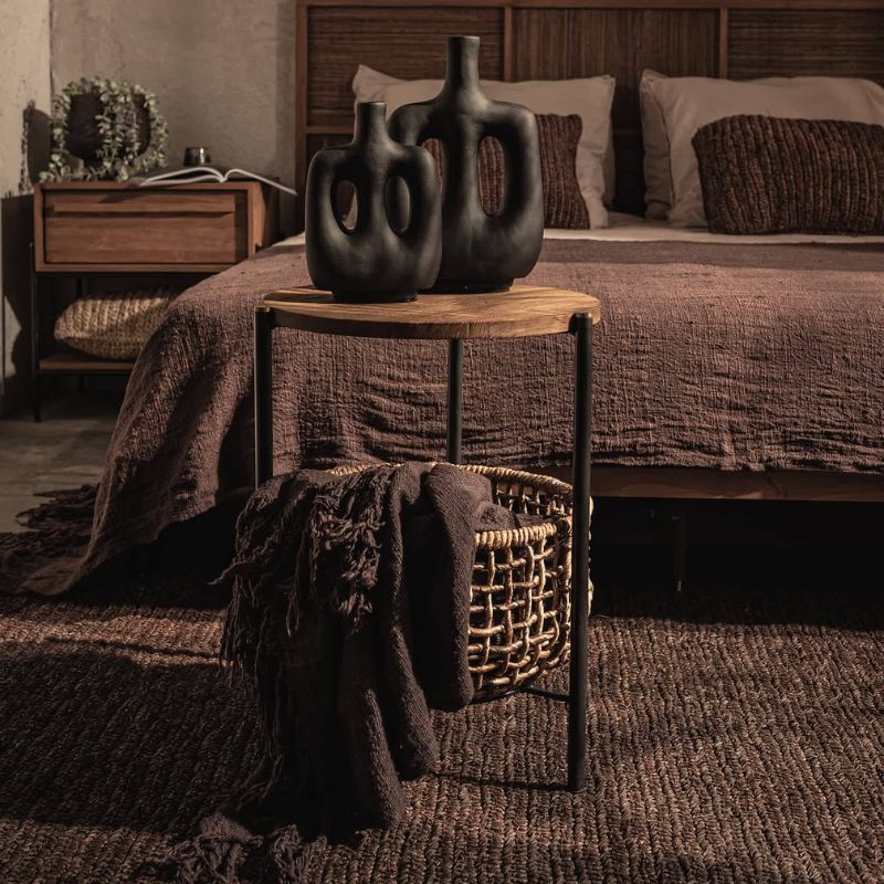 dBodhi Outline Side Table With Basket - Journey East