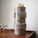 Stoned Vida Mud Marble Deco Vase - Journey East