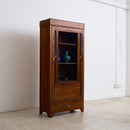 Colonial Display Cabinet with Blue Glass - Cabinets & Storage - Designer Furniture Tan Boon Liat
