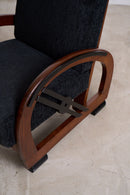 Art Deco Streamline Moderne Armchair with Hoop Arms - Arm Chairs, Recliners & Sleeper Chairs - Designer Furniture Tan Boon Liat