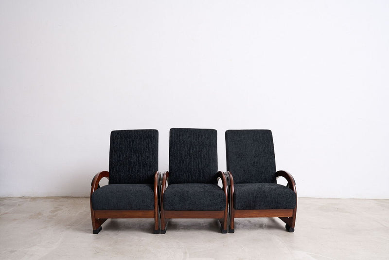 Art Deco Streamline Moderne Armchair with Hoop Arms