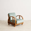 Art Deco Armchair Dusty Teal - Journey East