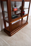 Art Deco Curio Vitrine with Rounded Tiered Molding - Cabinets & Storage - Designer Furniture Tan Boon Liat
