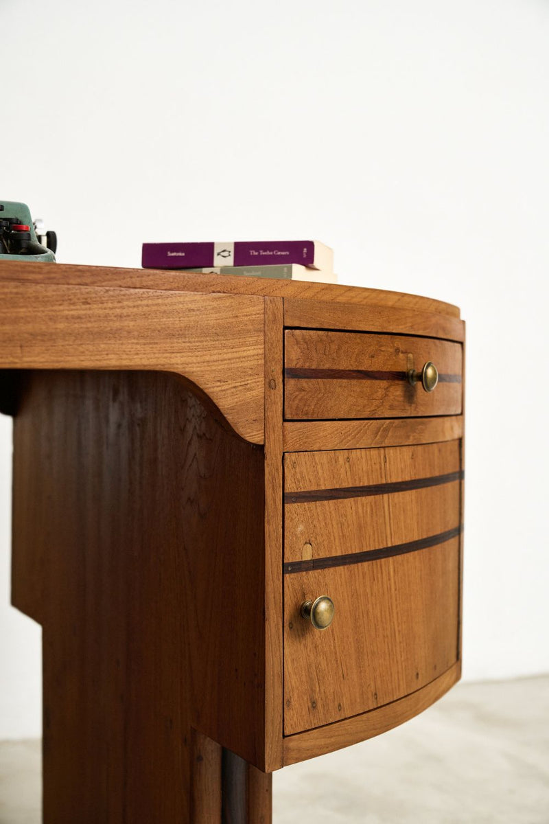 Art Deco Curved Desk