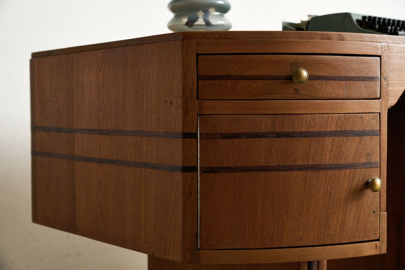 Art Deco Curved Desk