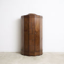 Art Deco Hexagonal Cabinet with Rosewood and Brass