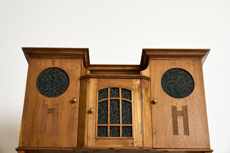 Art Nouveau Cabinet with Marble Top