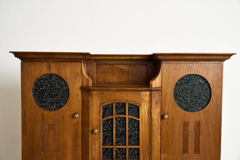 Art Nouveau Cabinet with Marble Top