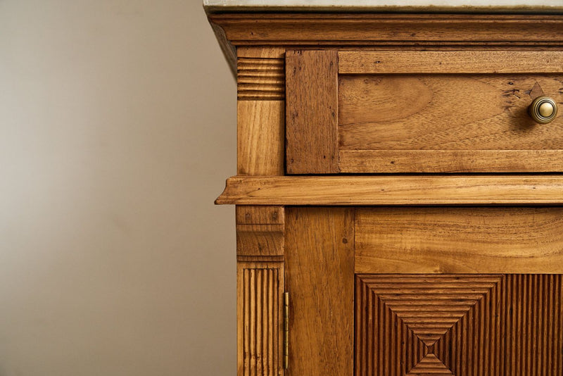 Art Nouveau Cabinet with Marble Top