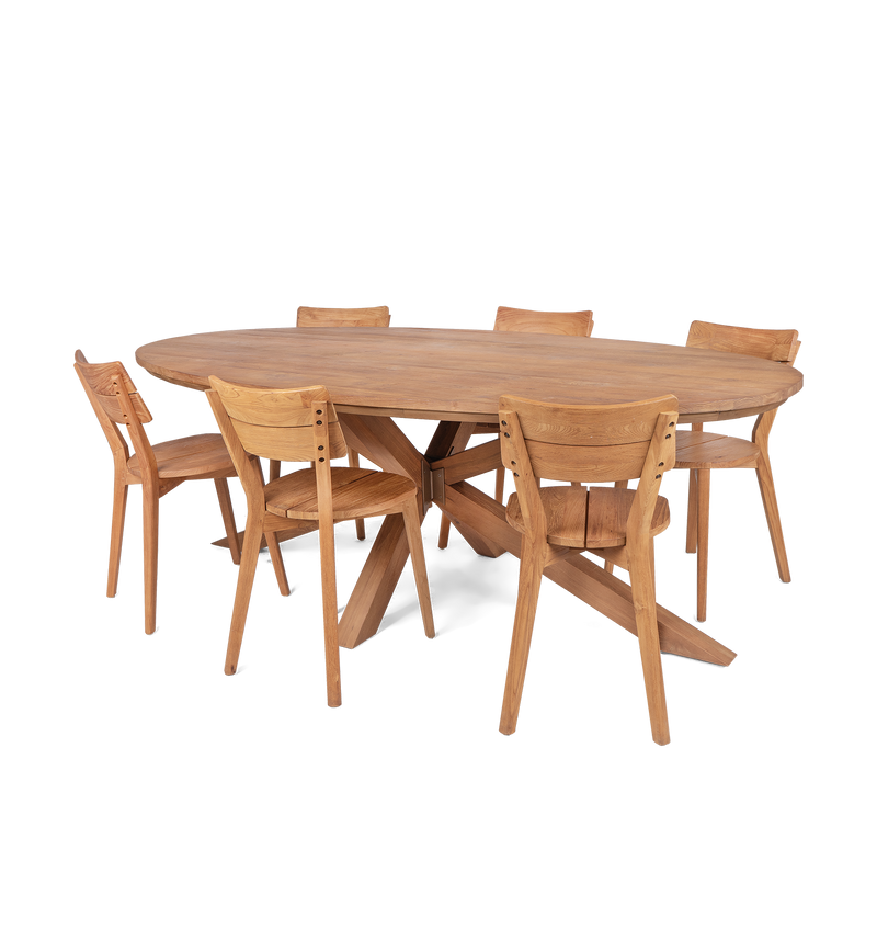 dBodhi Xono Oval Dining Table (Pre-Order) - Journey East