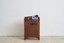 Vintage Cabinet With Coloured Glass