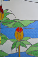 Art Nouveau Revival Stained Glass Divider - Room Dividers - Designer Furniture Tan Boon Liat