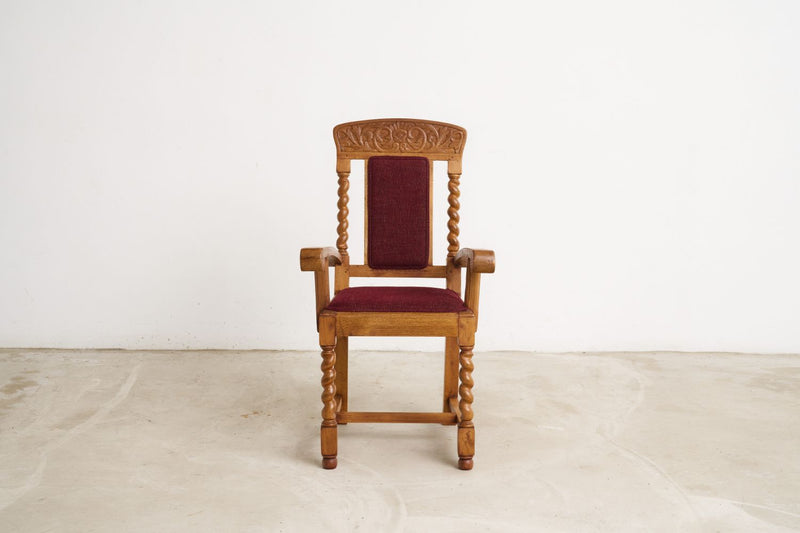 Colonial Dining Chair With Spiral Leg - Journey East