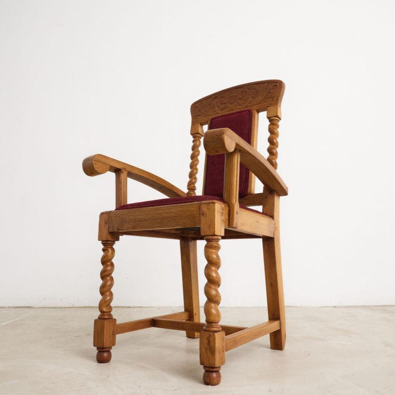 Colonial Dining Chair With Spiral Leg - Journey East