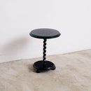 Colonial Side Table with Spiral Pedestal Leg - Accent Tables - Designer Furniture Tan Boon Liat