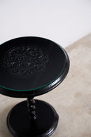 Colonial Side Table with Spiral Pedestal Leg - Accent Tables - Designer Furniture Tan Boon Liat