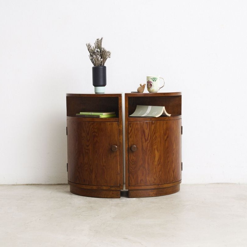 Curved Bedside Tables - Journey East