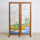 Art Nouveau Revival Stained Glass Divider - Room Dividers - Designer Furniture Tan Boon Liat