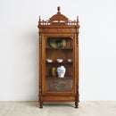 European Revival Style Cabinet with Painted Glass