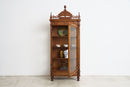 European Revival Style Cabinet with Painted Glass