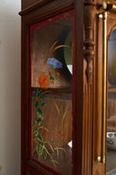 European Revival Style Cabinet with Painted Glass