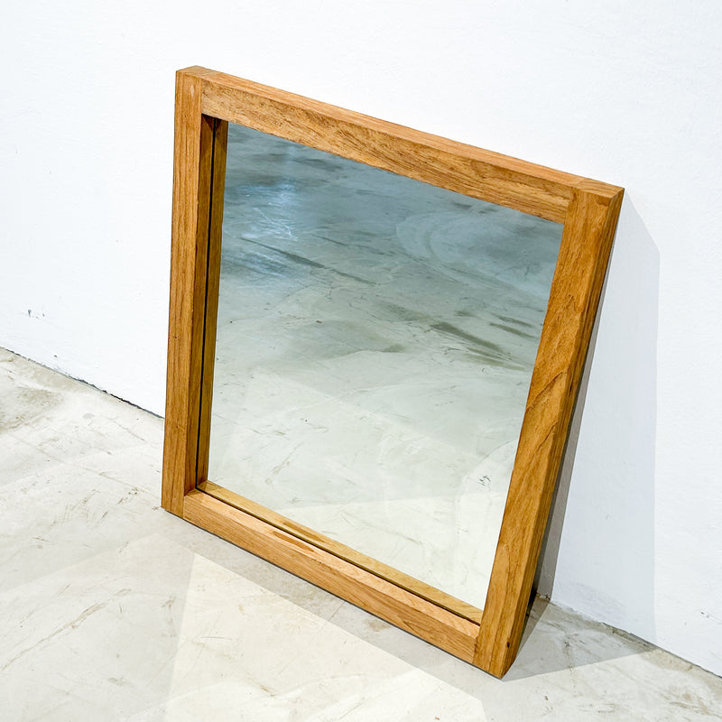 Clearance: Teak Wood Mirror 60x71cm