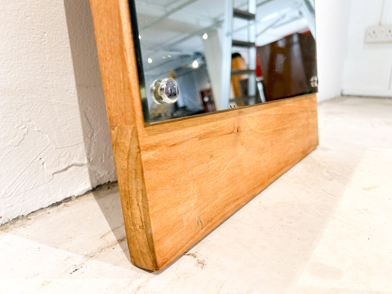 Clearance: Teak Wood Mirror 45x90cm