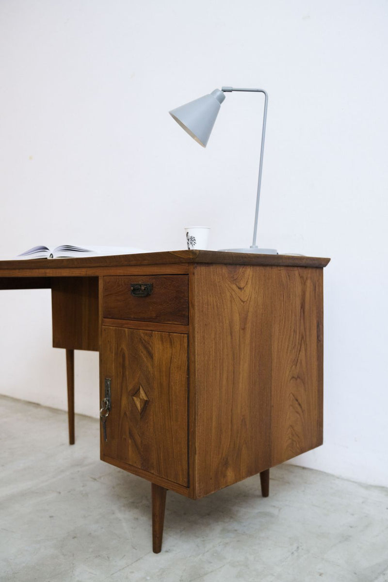 Midcentury Curved Desk - Journey East