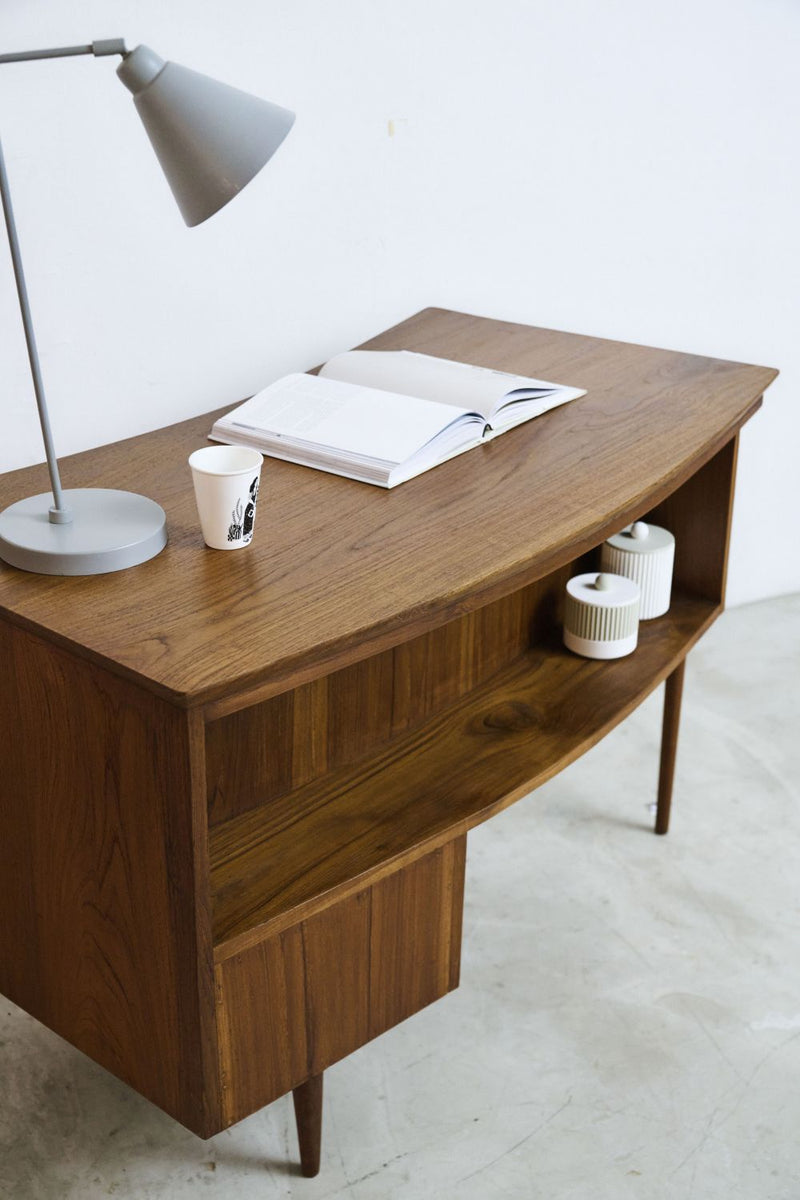 Midcentury Curved Desk - Journey East