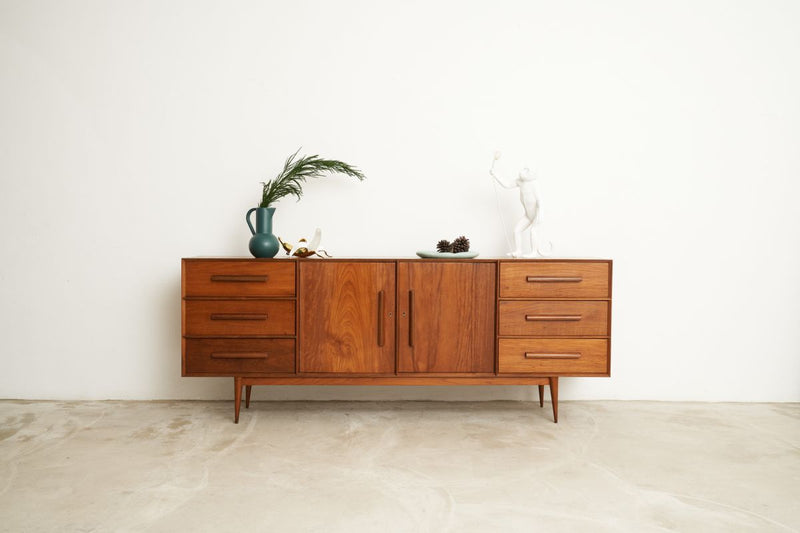 Midcentury Sideboard with 6 Drawers - Journey East