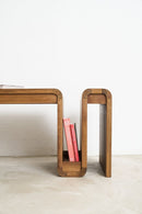 Coffee Table With Curved Magazine Rack - Journey East