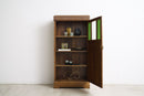 Art Deco Cabinet With Vintage Coloured Glass - Journey East
