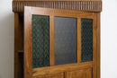 Art Deco Cabinet With Vintage Coloured Glass - Journey East